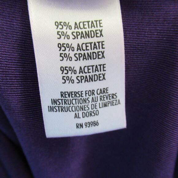 August Max Dress Womens Size 1 Purple Bodycon Maxi Stretch Evening Sexy - Picture 10 of 11